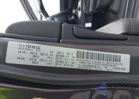 2017 Jeep Grand Cherokee Altitude 4X2 из США, поврежденный, VIN 1C4RJEAG5HC925705